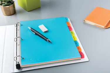 Avery Big Tab Write & Erase Durable Plastic Dividers for 3 Ring Binders, 8-Tab Set, Bright Multicolor, 1 Set (16130)